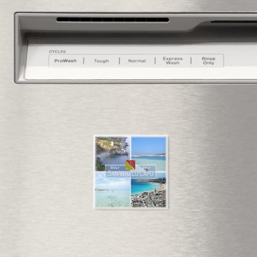 SCL023 SAN VITO LO CAPO - Mozaïek - Sicilië - Frid Magneet (Insitu (Vaatwasser))