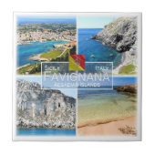 SCL026 FAVIGNANA EILAND, Mozaïek, Sicilië, Tegeltje (Voorkant)