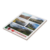 SCL062 TAORMINA I Love, Mozaïek, Sicilië, Tegeltje (Zijkant)