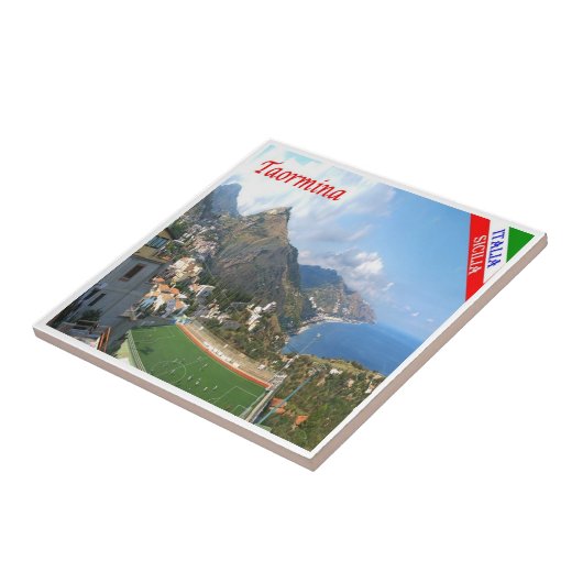 SCL064 TAORMINA, Sicilië, Italië, Tegeltje (Zijkant)