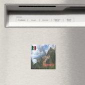 SCL066 TAORMINA, Uitzicht, Sicilië, Koelkast Magneet (Insitu (Vaatwasser))