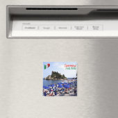 SCL067 TAORMINA, Isola Bella, Sicilië, Koelkast Magneet (Insitu (Vaatwasser))