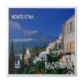 SCL069 TAORMINA, ETNA, Sicilië, Tegeltje (Voorkant)
