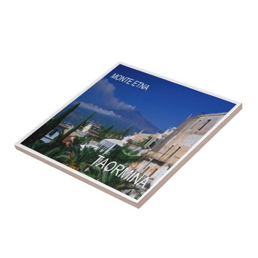 SCL069 TAORMINA, ETNA, Sicilië, Tegeltje (Zijkant)