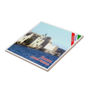 SCL070 SIRACUSA Castle Maniace, Sicilië, Tegeltje