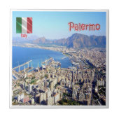 SCL074 PALERMO, Sicilië, Italië, Tegeltje (Voorkant)