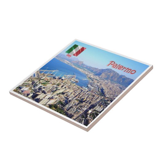 SCL074 PALERMO, Sicilië, Italië, Tegeltje (Zijkant)