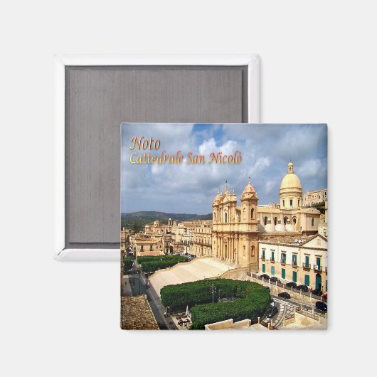 SCL076 NOTO Sint Nicolaas kathedraal, koelkast Magneet (Voorkant / Achterkant)