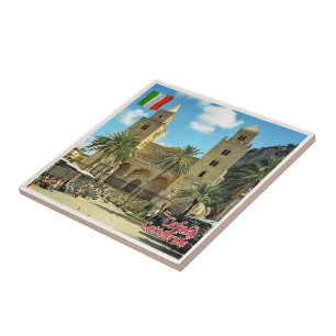 SCL085 CEFALU' Cathedral, Sicilië, Italië, Tegeltje