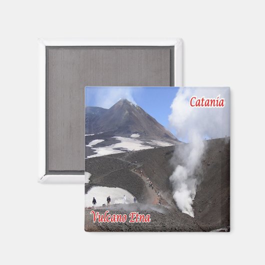 SCL089 CATANIA, ETNA, Sicilië, Italië, Koelkast Magneet (Voorkant / Achterkant)