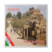 SCL093 AGRIGENTO, tempel archeologisch, Tegeltje (Voorkant)
