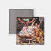 SCL095 TYPISCHE SICILIAANSE KAR, Sicilië, Koelkast Magneet (Voorkant / Achterkant)