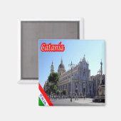 SCL096 Kathedraal van CATANIA, Sicilië, Italië, Ko Magneet (Voorkant / Achterkant)