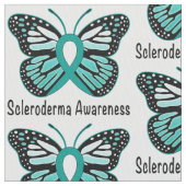 Scleroderma Awareness Butterfly Stof (Close Up)