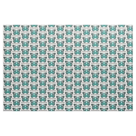 Scleroderma Awareness Butterfly Stof (Yard (91,4 cm))