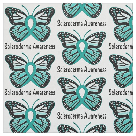 Scleroderma Awareness Butterfly Stof (Swatch)