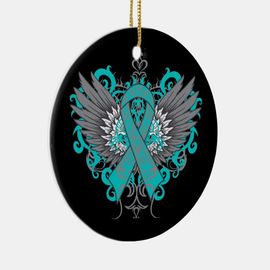 Scleroderma Awareness Cool Wings Keramisch Ornament (Rechts)