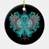Scleroderma Awareness Cool Wings Keramisch Ornament (Achterkant)