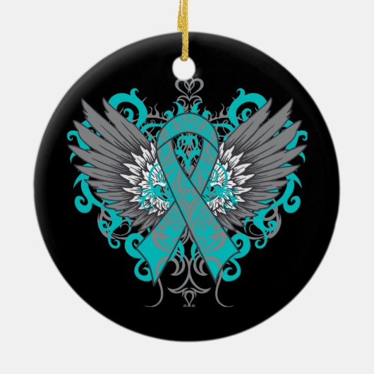 Scleroderma Awareness Cool Wings Keramisch Ornament (Achterkant)