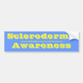 Scleroderma Awareness - in the awareness color! Bumpersticker (Voorkant)