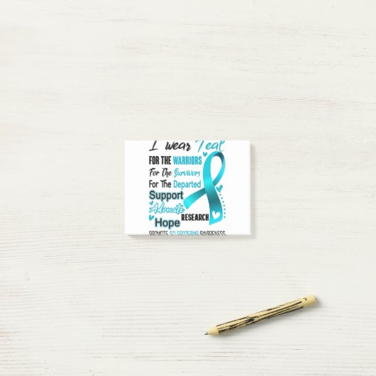 Scleroderma Awareness Month Ribbon Gifts Post-it® Notes (Op bureau)