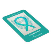 Scleroderma Awareness Ribbon Angel Custom Magnet Magneet (Rechterzijde)