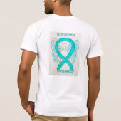 Scleroderma Awareness Ribbon Angel Custom T-shirt (Achterkant)