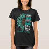 Scleroderma Awareness Ribbon Mom Warrior T-shirt (Voorkant)
