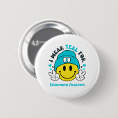 Scleroderma Awareness Ribbon Support Giften Ronde Button 5,7 Cm (Voorkant /achterkant)