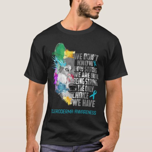 Scleroderma Awareness Ribbon Support Giften T-shirt (Voorkant)