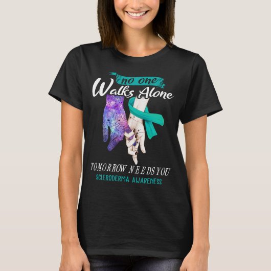 Scleroderma Awareness Ribbon Support Giften T-shirt (Voorkant)