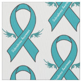 Scleroderma Awareness Ribbon with Wings Stof (Close Up)
