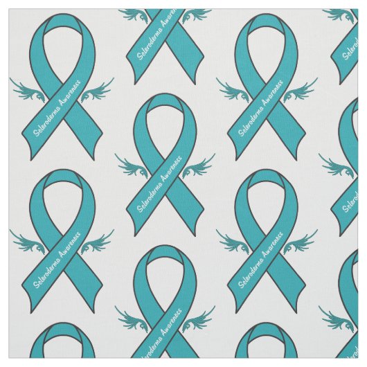Scleroderma Awareness Ribbon with Wings Stof (Swatch)