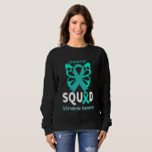 Scleroderma Awareness Support Quote Blauwgroen lin Trui (Voorkant volledig)