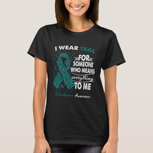 Scleroderma Awareness Warrior Support Surviving T-shirt (Voorkant)