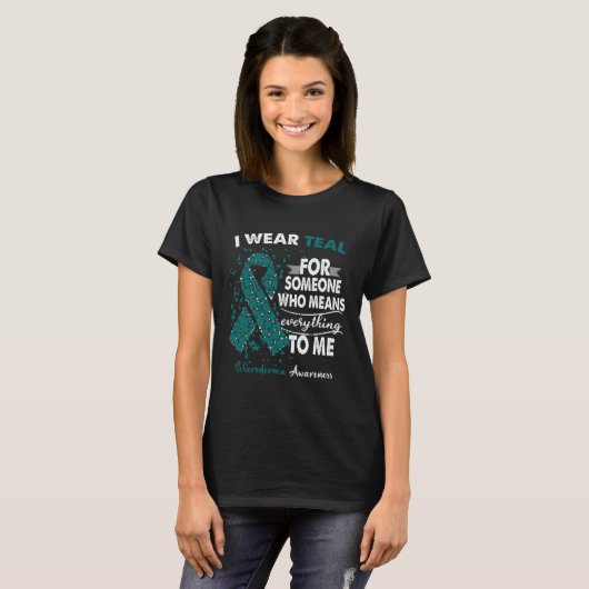 Scleroderma Awareness Warrior Support Surviving T-shirt (Voorkant volledig)