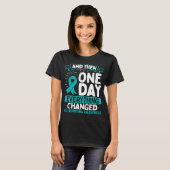 Scleroderma Awareness Warrior Survivor Ribbon T-shirt (Voorkant volledig)