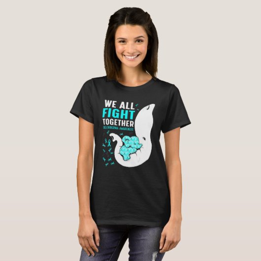 Scleroderma Awareness We are all Fight Together El T-shirt (Voorkant volledig)
