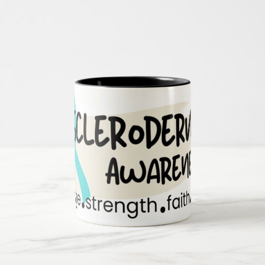 Scleroderma Bewustmakingsmagneten Tweekleurige Koffiemok (Center)