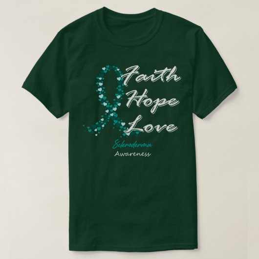 Scleroderma Bewustzijn Geloof Hoop Liefde In Deze  T-shirt (Design voorkant)