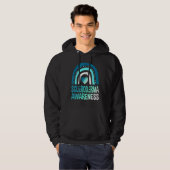 Scleroderma Bewustzijn Maand Overlevende krijger B Hoodie (Voorkant volledig)