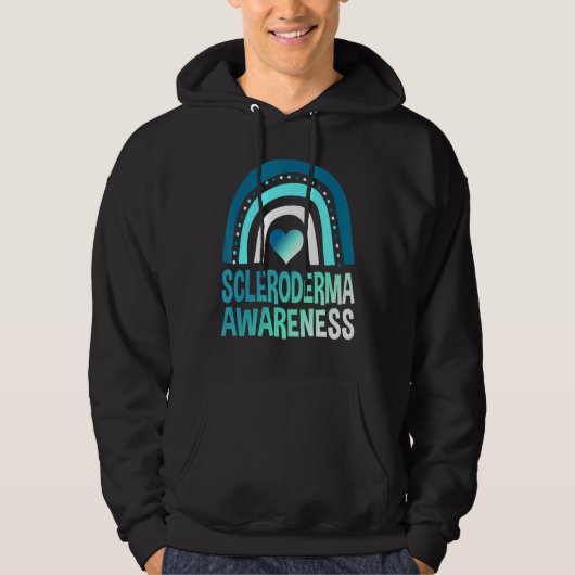 Scleroderma Bewustzijn Maand Overlevende krijger B Hoodie (Voorkant)