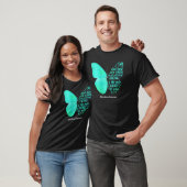 Scleroderma bewustzijn vlinder Blauwgroen lint voo T-shirt (Unisex)
