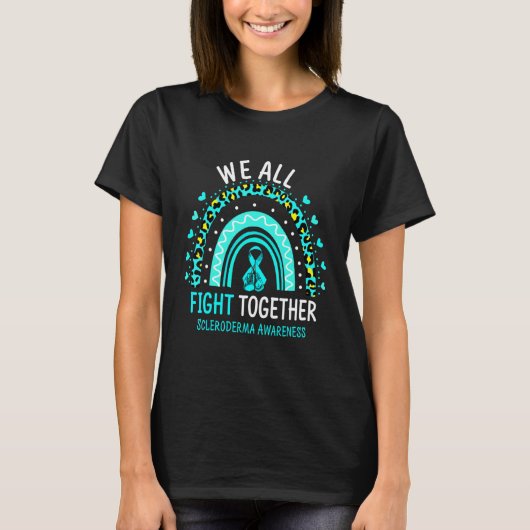 Scleroderma bewustzijn We vechten allemaal samen T-shirt (Voorkant)