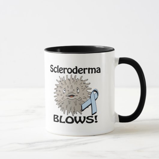 Scleroderma blaast Awareness Design Mok (Rechts)