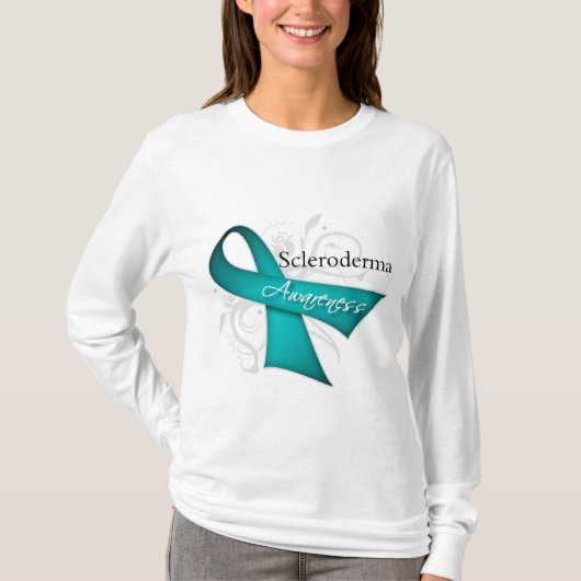 Scleroderma Disease Awareness Ribbon T-shirt (Voorkant)