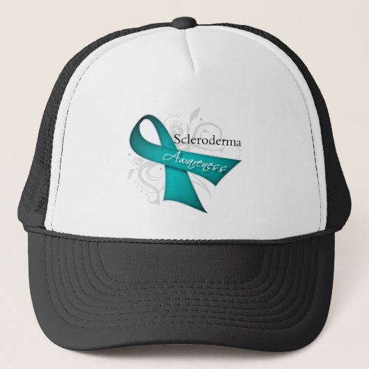 Scleroderma Disease Awareness Ribbon Trucker Pet (Voorkant)