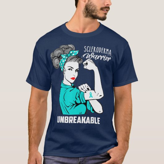 Scleroderma krijger onbreekbaar bewustzijnsgeschen t-shirt (Voorkant)