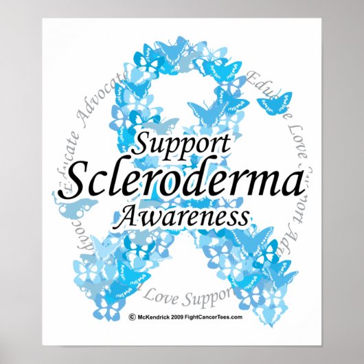 Scleroderma Ribbon of Butterflies Poster (Voorkant)