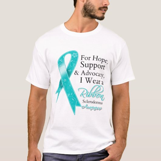 Scleroderma Support Hope Awareness T-shirt (Voorkant)